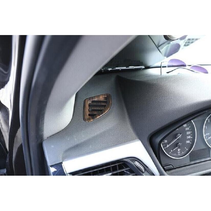2018-21 Wood Grain Car Dashboard Side Outlet Vent Fit For BMW X2 F39 Cover Trim