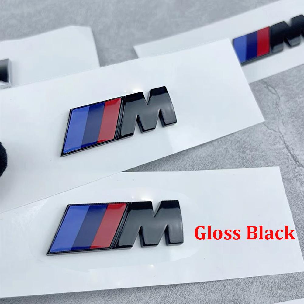 BAUVK1 3D BMW M Logo Stickers Rear Trunk Badge Fender Side Emblem For E36 E46 E39 E60 F20 E90 E91 X5 E53 E87 E34 M E60 Car Accessories