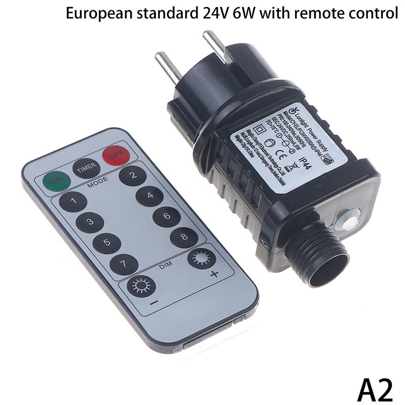 EU US UK Штекер AC 220V 110V на 31Vdc 6W 24V 5V Преобразователь Штекер Блок Питания IP44 8 Режимов Светодиодная Лампа Драйвер Переключатель Адаптер