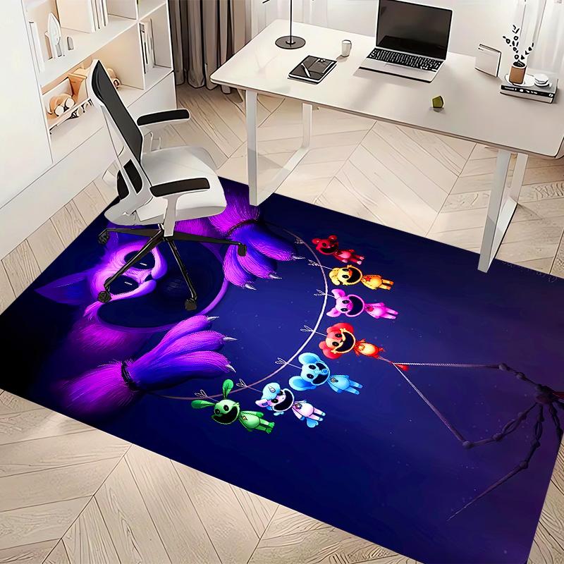 Smiling Critters2 Printed Absorbent Washable Carpet, Non-Slip Bathroom Mats, Kitchen Rugs, Yoga Mat,Living Room Entrance, Camping Picnic Rugs