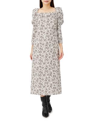Платье с принтом Drape Tight Rayon SWFO234116 IVR [Sneider] женское