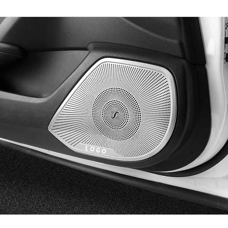Car Frame Detector ide Door Audio Speak Sound Ring Cover For Honda Accord 10th 2018      Trim 2PCs