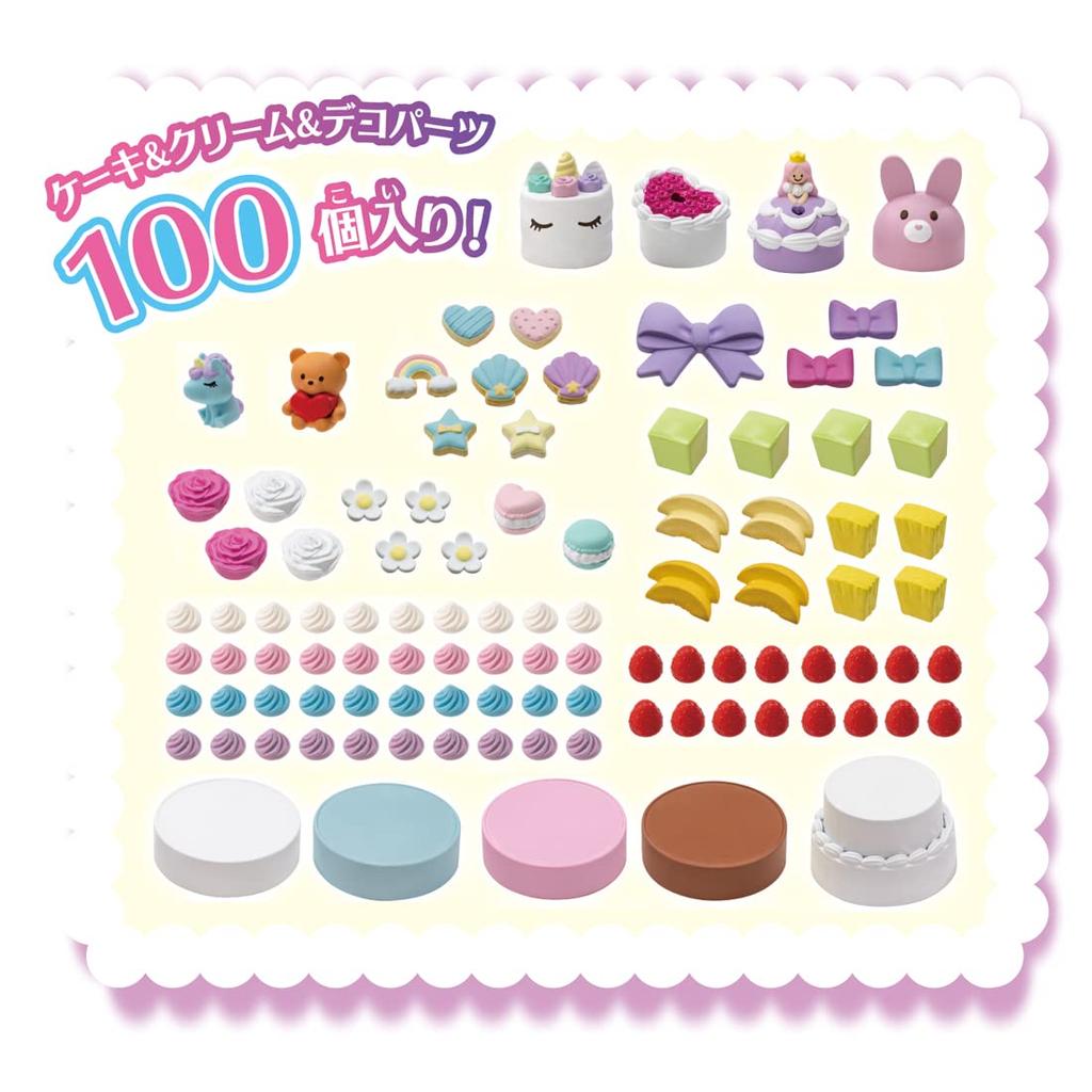 Takara Tomy Plastic Yume Deco Pastry Chef Pom Pom Whip Pretend Play Toy for Ages 3 and Up Licca-chan Dress-Up