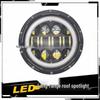 In-Stock 7-Inch 80W Super Bright LED Headlight with White & Yellow DRL for Jeep/Harley - High/Low Beam
