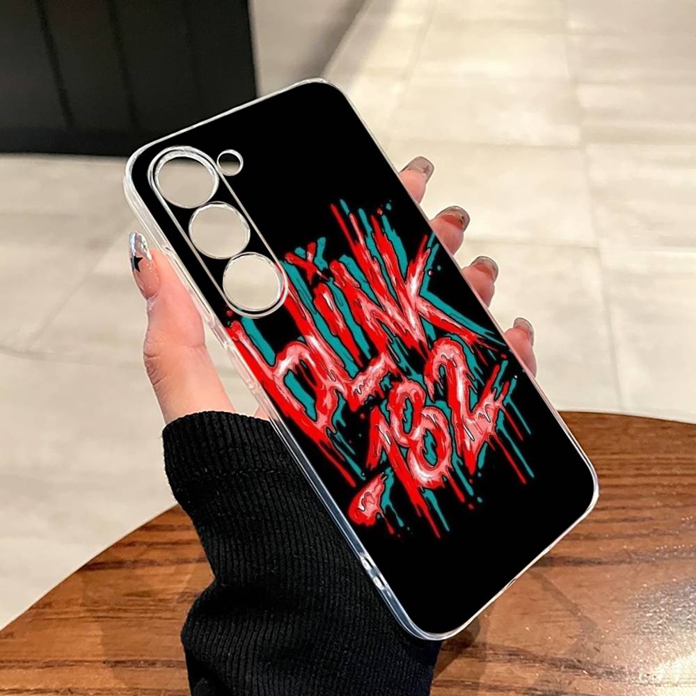 Панк Чехол для телефона группы B-Blink-182 Для SamsungA10,12,20,21S,30,31,40,50,51,52,70,71 Прозрачный Чехол