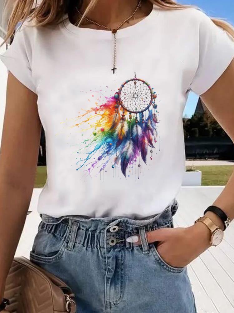 (Asian Size) leopard butterfly Clothing Graphic Tee Women's Top Print O-neck Fashion Female Casual T Short Sleeve T-shirts