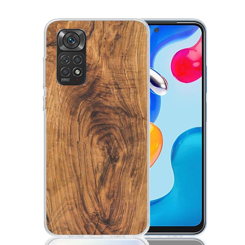 Wood Wooden Pattern Case Phone Cover for Xiaomi Redmi Note 14 13 12S 12 11S 11 11T 11E 10S 10 Pro Plus 5G Trend Fundas Note 13 1