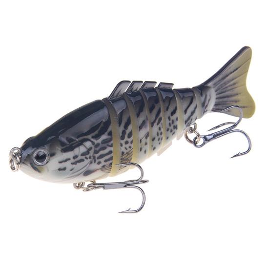 3/4/5Pcs Fishing Lures 3D Swimming Baits with Treble Hooks Realistic Looking Bright Color Freshwater Saltwater Artificial Baits Hard Lures