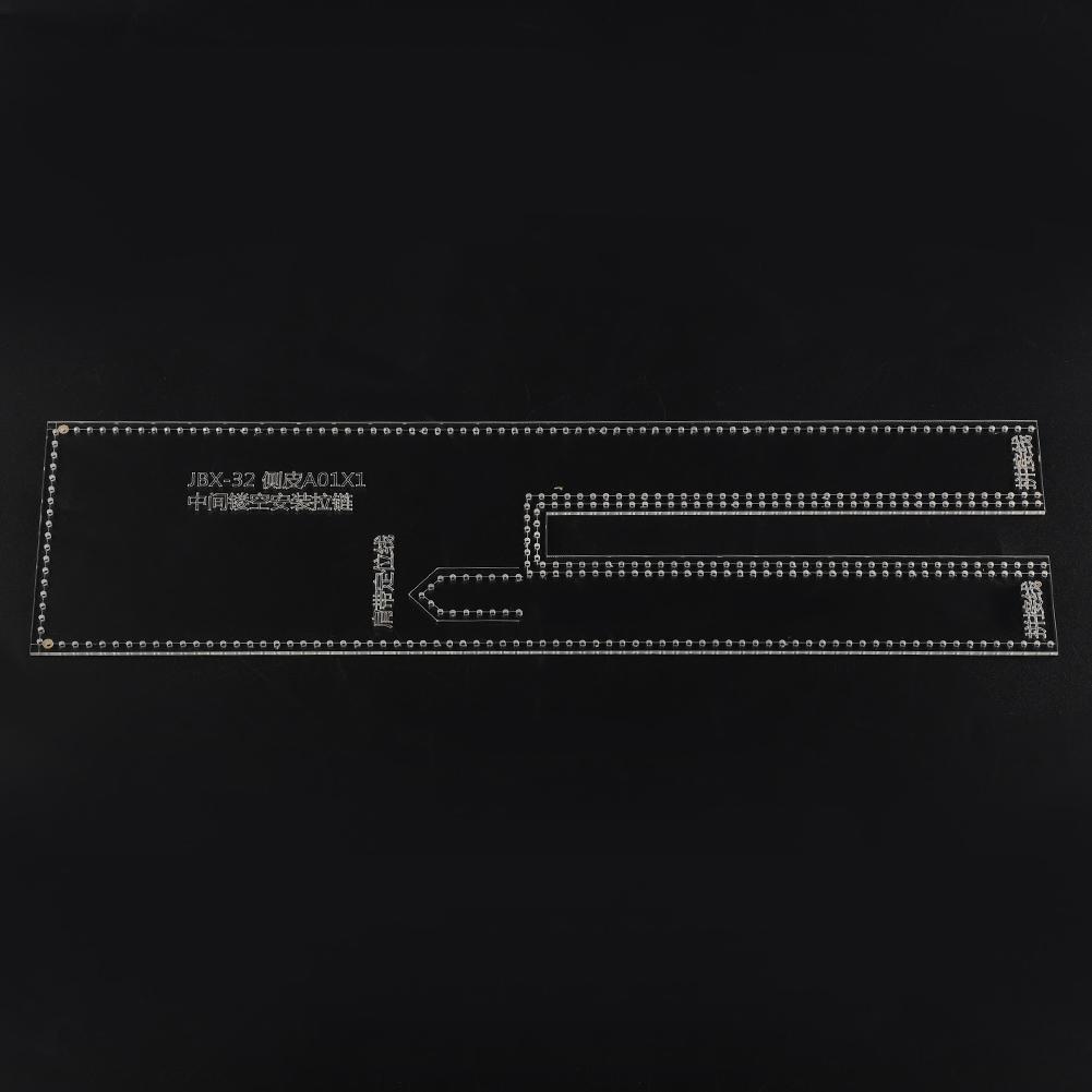 Кожаное ремесло Прозрачный акриловый шаблон для наплечной сумки Круглая сумка Шаблон Трафарет Сделай сам JBX 32
