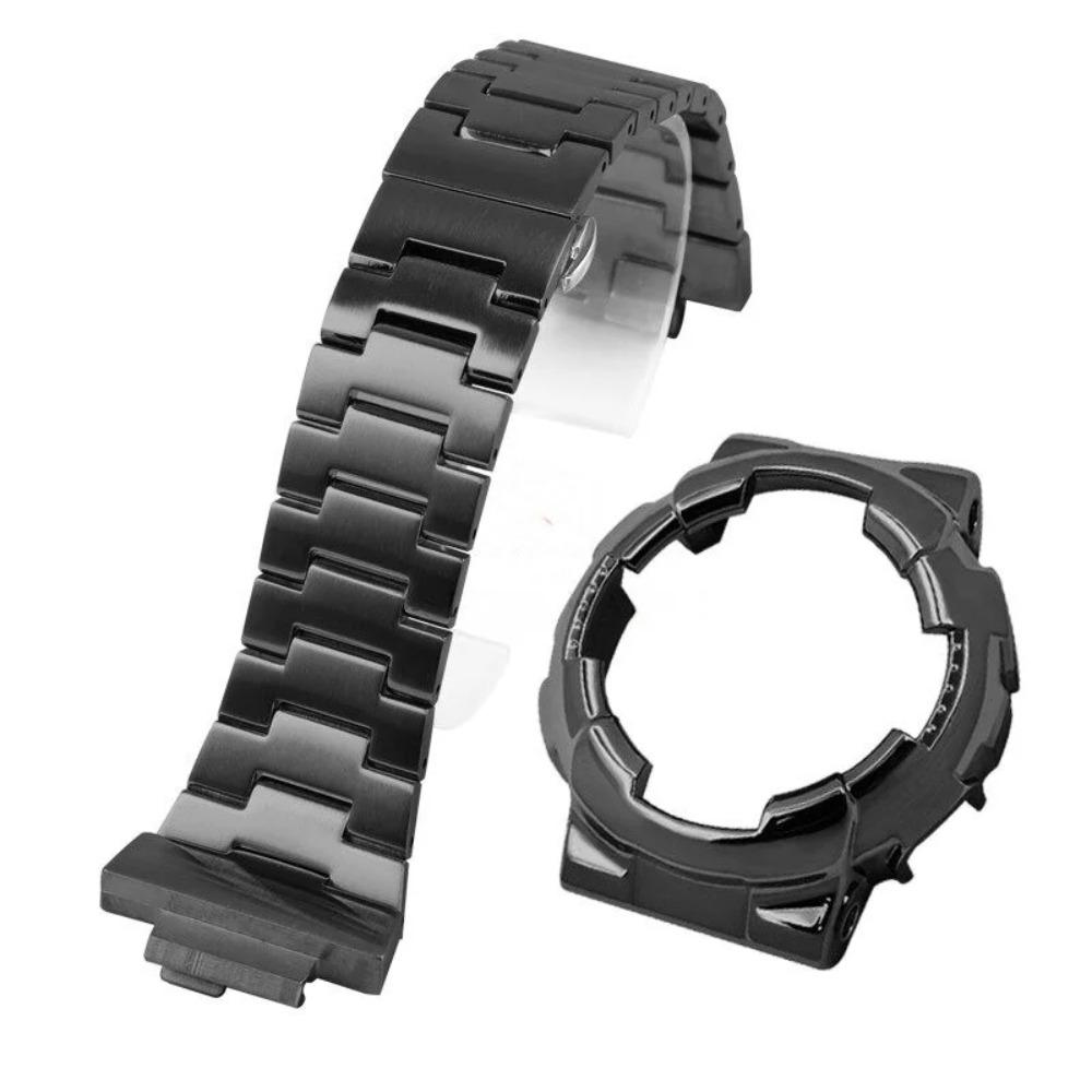Модификационный Комплект из Нержавеющей Стали Для Casio G-SHOCK Серии GA-110 GA-110GB GA-100 GA-120 Модифицированный Черный Воин Металлический Безель Корпус Ремешок