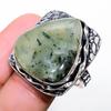 Prehnite Handmade 925 Sterling Silver Jewelry Ring Size 10 r4u26