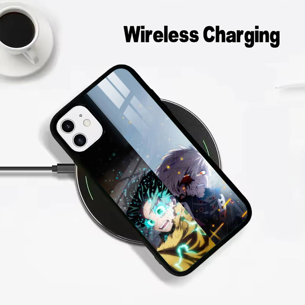 Чехол для телефона с беспроводной зарядкой M-H-A-My Hero Academia, совместимый с iPhone 17/16/15/14/13/12/11