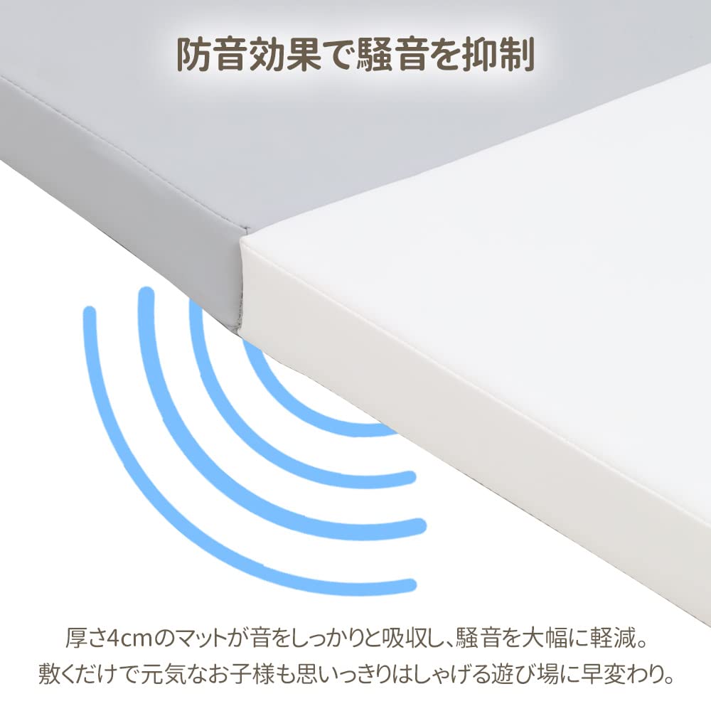 Bonarca игровой коврик детский коврик детский толстый игровой коврик складной 200 см x 70 см x 4 см детский эластичный коврик для йоги звуконепроницаемый водонепроницаемый для помещений