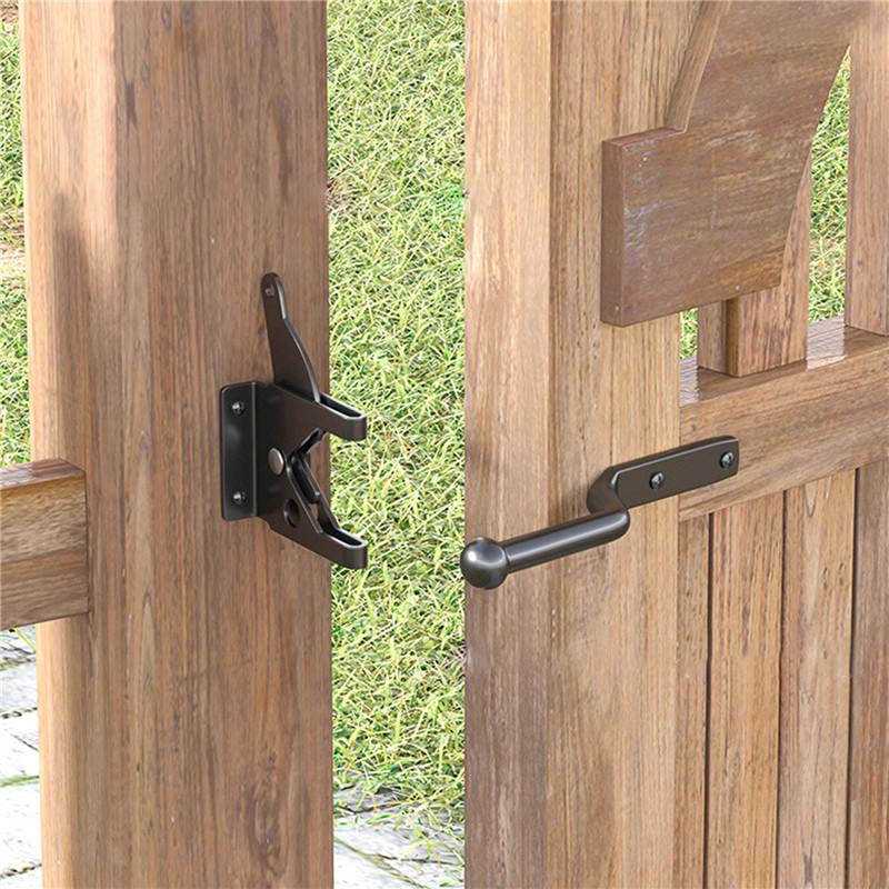 Автоматическая защелка для ворот с болтом для пастбищного садового ограждения, фермерские ворота из углеродистой стали, автоматическая защелка для садового оборудования, принадлежности для забора