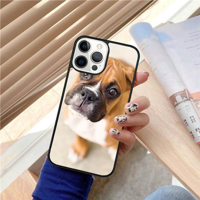 Милый щенок боксера TPU Чехол-оболочка для iPhone 17 Air 15 16 14 13 12 Pro Max 11 Pro Max Plus Чехол для телефона