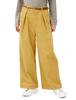 Повседневные брюки с широкими складками и женским ремнем горчичного цвета,