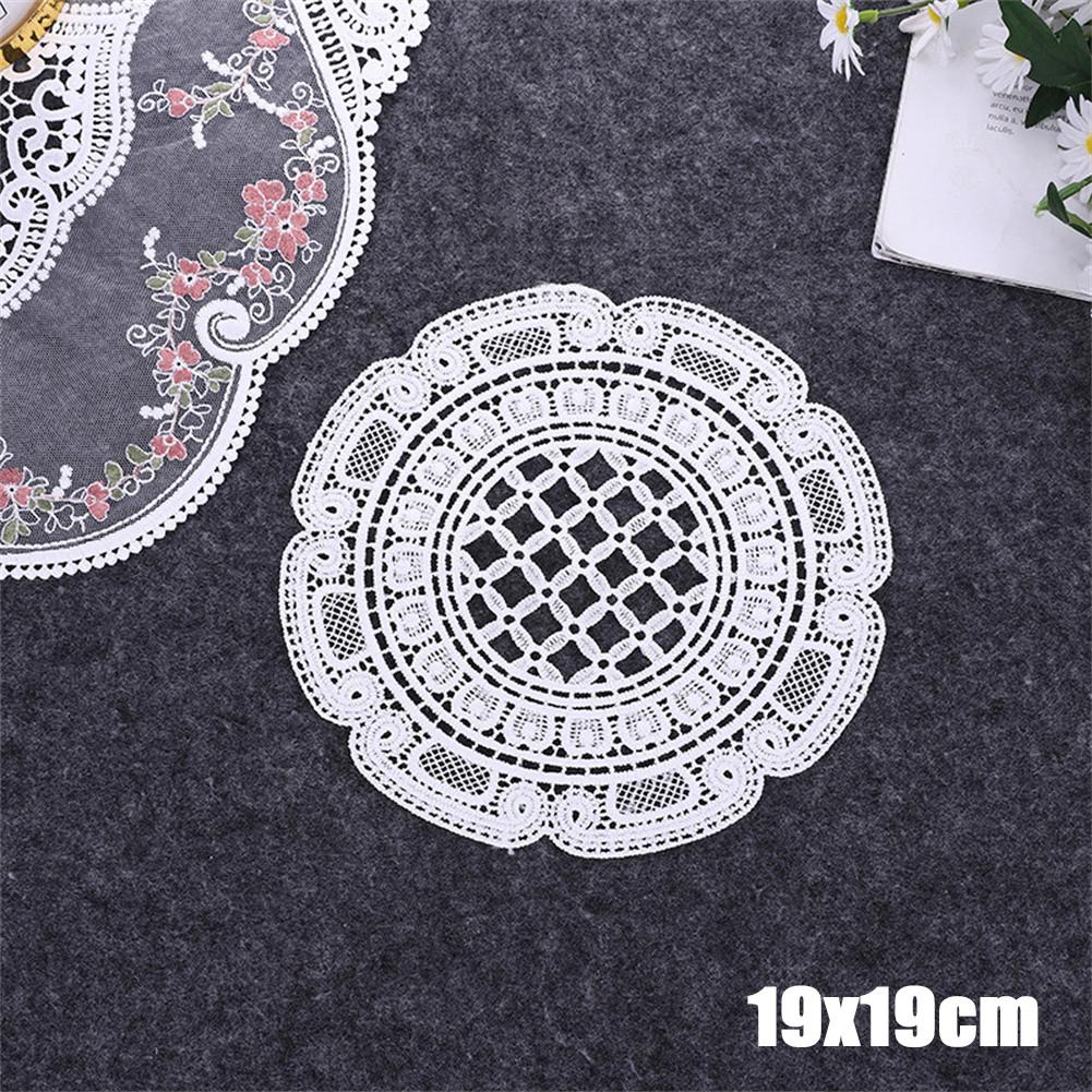 Round Lace Doilies Crochet Round Lace Placemat Napkin Placemat Cup Dish Coaster Cloth Tablemat Gifts