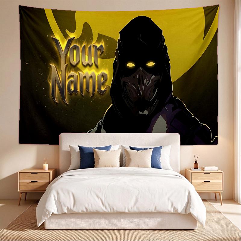 Scorpion (1) Custom Name Tapestry Wall Hanging Tapestry Wall Art Decor for Bedroom Living Room