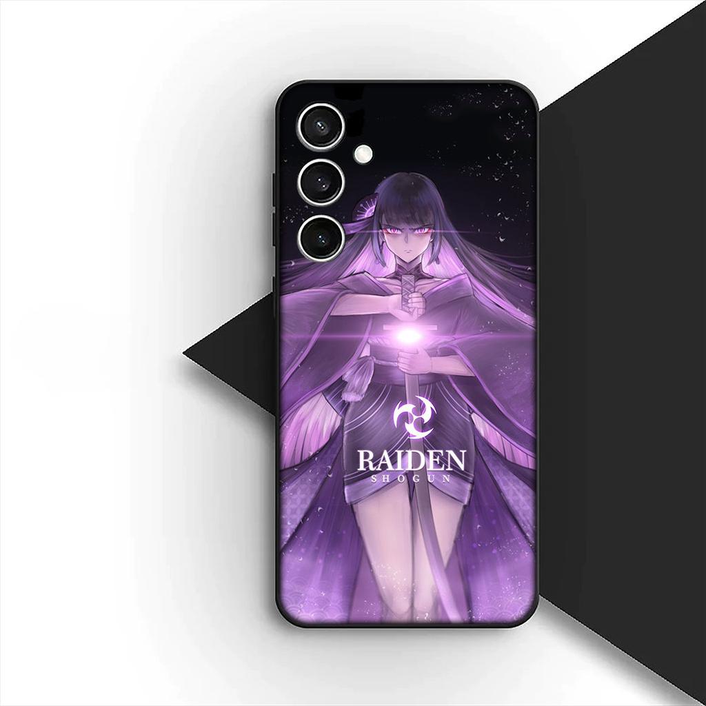 for Motorola Moto G55 G45 G75 G85 G35 Edge 50 30 Fusion 40 NEO Ultra Pro Phone Cover Soft Case Genshin Baal Raiden Shogun Impact