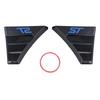 Pair of Rear Window Quarter Louver Cover for ST Style Side Vent Fit for Ford Focus MK 2