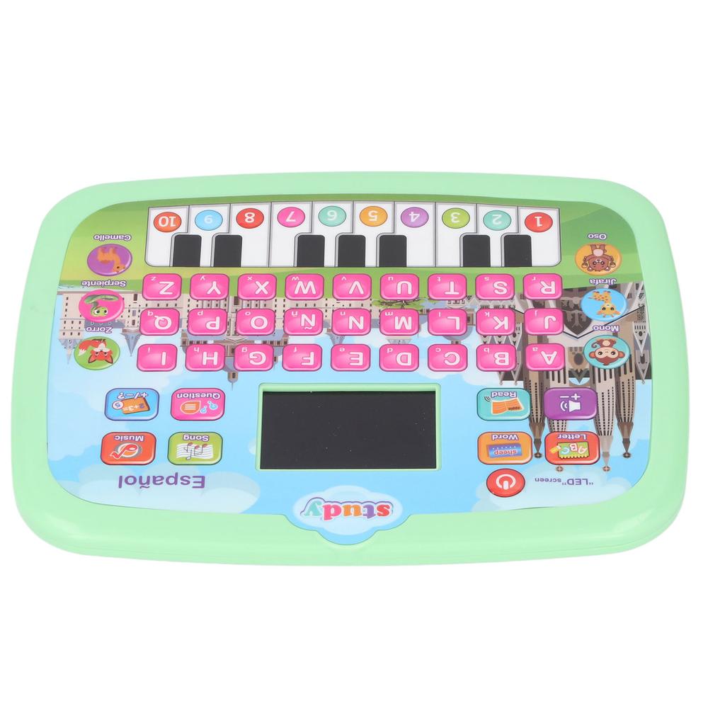 Светодиодный планшет для изучения испанского языка для малышей Раннее образование Алфавит Слова Числа Изучение математики