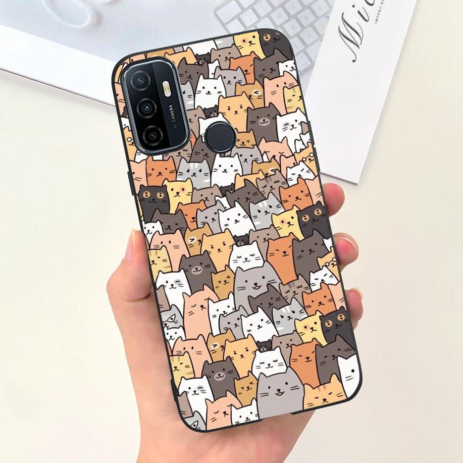 For Oppo A53 A53s Case Cute Fashion Cartoon Painted Cover Soft TPU Phone Case For Oppo A53s A 53 s OppoA53 s Fundas Coque Bumper