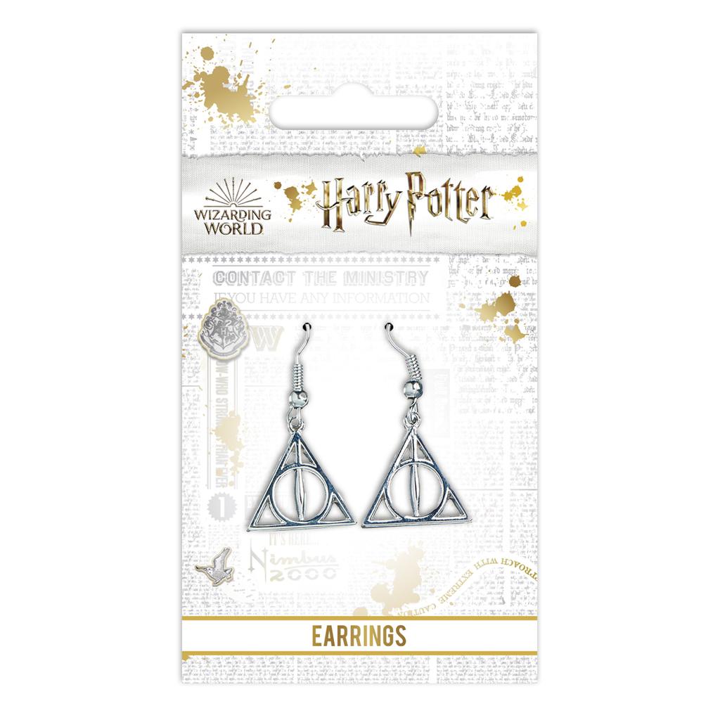 Harry Potter Deathly Hallows Drop Earrings