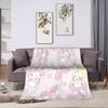 Kawaii My Melody Blanket Flannel Spring/Autumn Anime  Multifunction Warm Throw Blanket for Sofa Car Rug Piece