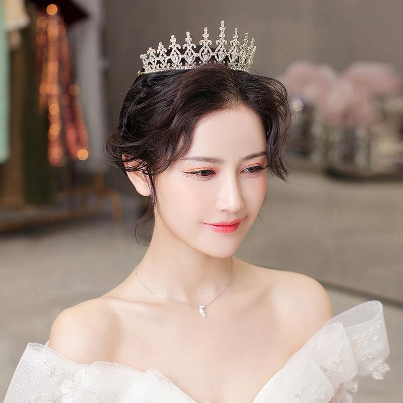 Новый стиль большой дворец темперамент корона невесты свадьба свадебное платье ужин стиль корона тиара для женщин