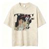 Anime Perfect Blue Mima Kirigoe Vintage Washed TShirt Men Women Clothing Fashion Aesthetic Short Sleeve Oversized T Shirts Tops