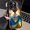 Чехол для телефона iPhone 17 Air 16E 15 16 Pro Max Синий Желтый Девушка из Украины Чехол 14 Plus 13 12 Mini Мягкий Силиконовый Fundas