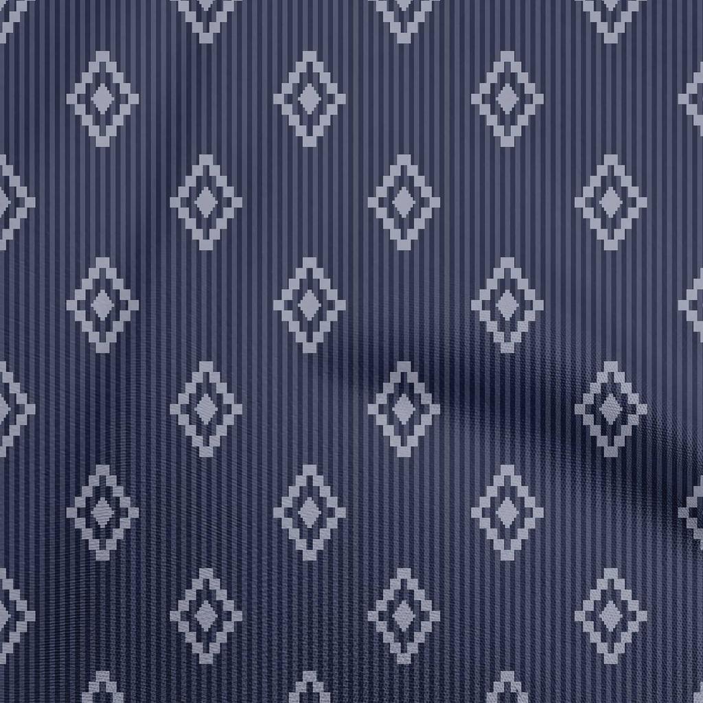 oneOone Хлопок Flex Коричневый Ткань Геометрический С Полосками Швейный Материал Набивная Ткань По Ярдам 40 Дюймов