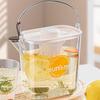 Cold Kettle Beverage Dispenser with Handle 1200ml Teapot Clear Container Leakproof Drink