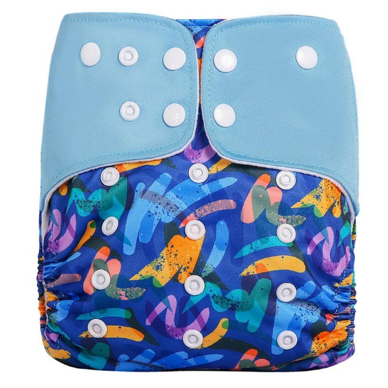 Reusable Washable Training Pants Toddlers Breathable Leak-Proof Diaper Cover With Waterproof Crotch Adjustable Size