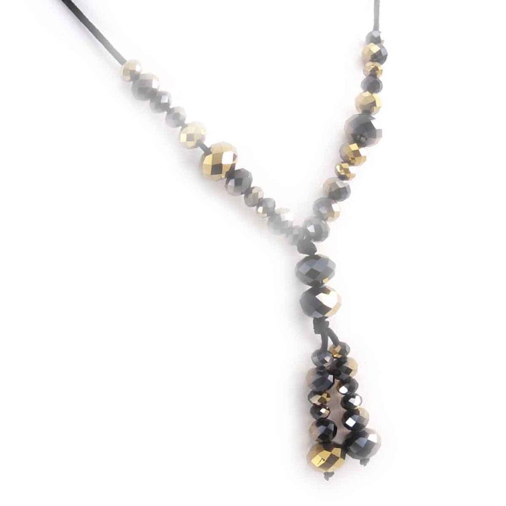 Les Trésors De Lily [J7955] - Колье «Минералия» из черного золота