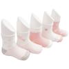 Viva Seven Girls' Charming Socks 5 Foot Set 1802SO, Korean Baby Products