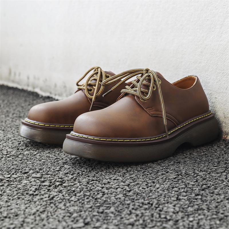 Роскошные брендовые мужские туфли на толстой подошве из итальянской кожи, деловые оксфорды, новые повседневные туфли на шнуровке, деловые туфли для офиса