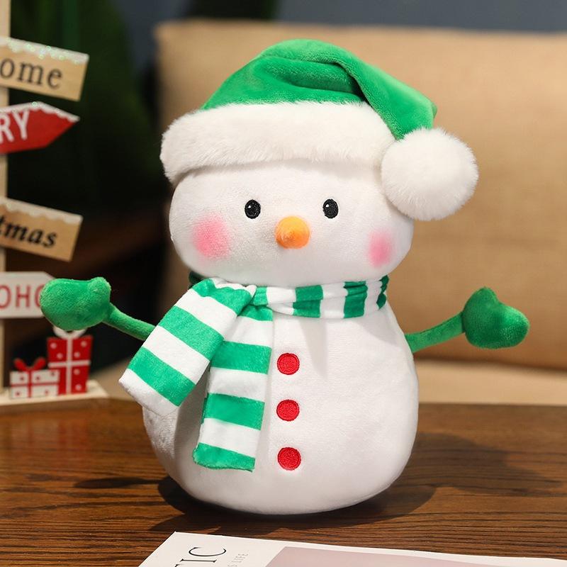 Милая рождественская кукла-снеговик, плюшевая игрушка, кукла-снеговик, детская успокаивающая кукла, рождественский подарок