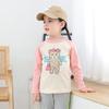 Girls' Cartoon Bear Printed Long-Sleeved T-shirt Children Bottoming Shirt