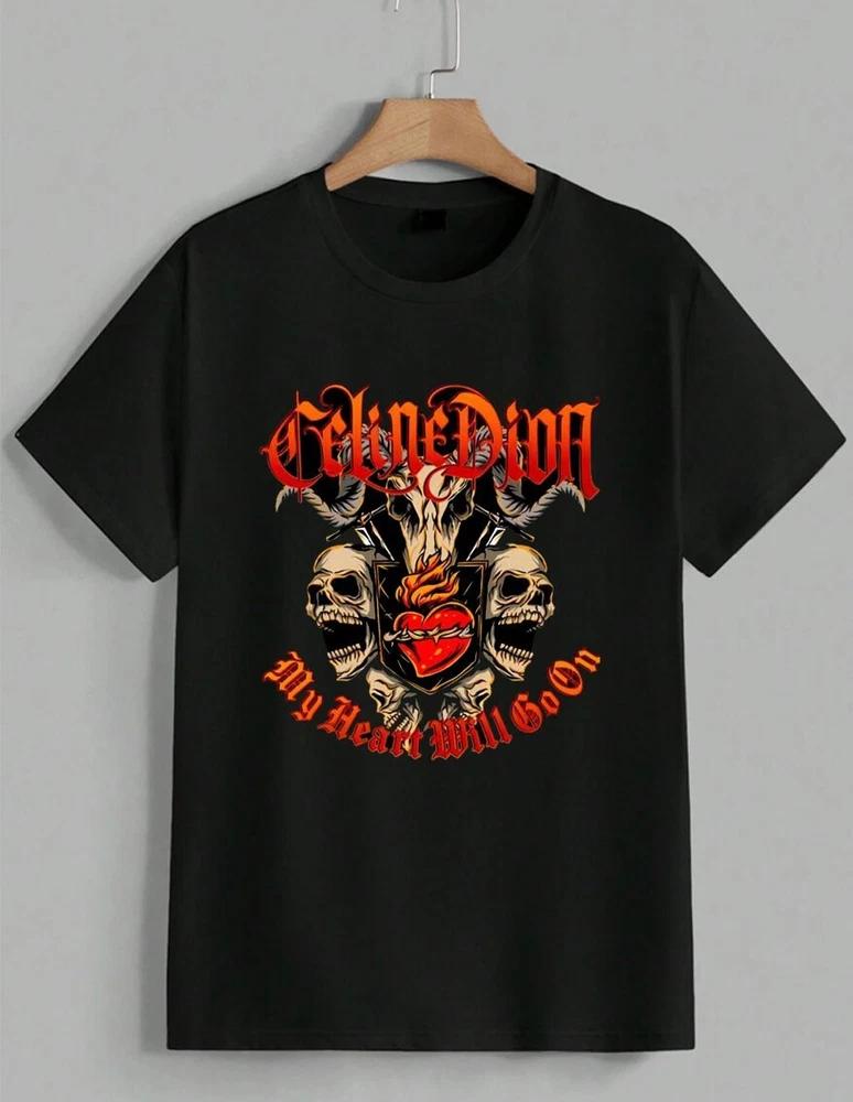 Celine Dion Heavy Metal Parody Funny T‑Shirt