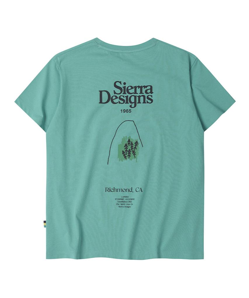 SIERRA DESIGNS W) Richmond Логотип Chill-Lite Короткий рукав Синий и Зеленый