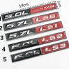 1 PCS 3D Metal Car Emblem 5.0L 5.7L 6.0L 6.8L LS1 LS2 LS3 LS6 COYOTE V8 Body Badge Trunk Sticker Decal For D/odge J/EEP C/hevrolet F/ord Etc.