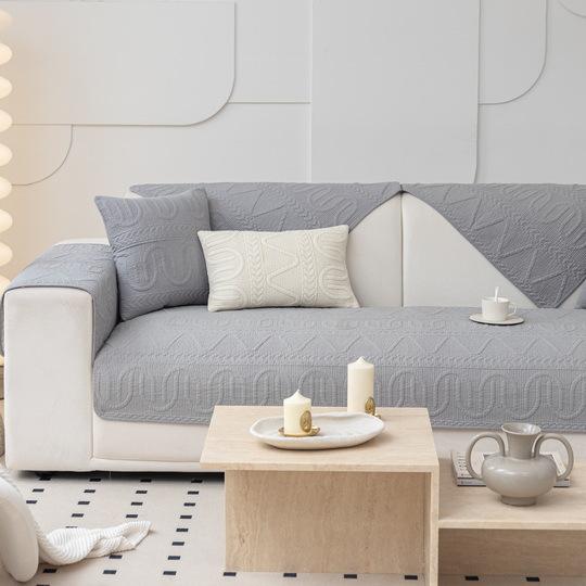 Подушка для дивана Four Seasons, скандинавская простая противоскользящая универсальная хлопковая подушка, современный зимний чехол для дивана, тканевое полотенце