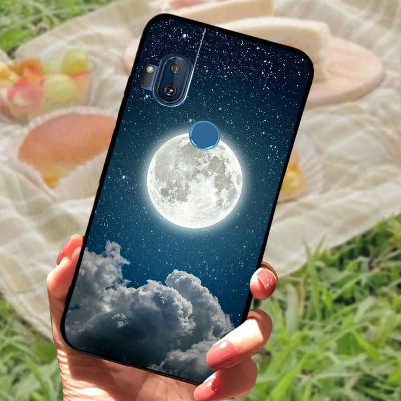 Чехол-бампер для Moto One Hyper, силиконовый, мягкий, с рисунком мрамора, черный, для Moto OneHyper, защитный