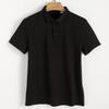 Футболка из хлопка с воротником-стойкой, не требующая глажки, с короткими рукавами, из модала, мужская рубашка-поло из хлопка