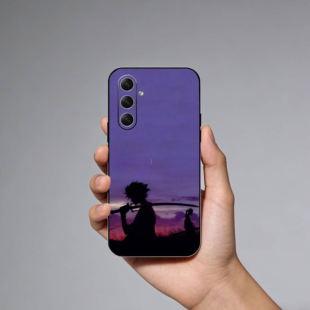 Чехол для телефона с аниме S-Samurai C-Champloo Для Samsung Galaxy A73,A72,A71,A70,A52,A51 Другие Мягкий Черный Чехол