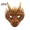 Soft PU Foam Masquerade Prop Dragon Masque for Adults, Halloween Cosplay 3D Stable Fit Men Women Full Face Festival, Carnival Party Durable Odor Free