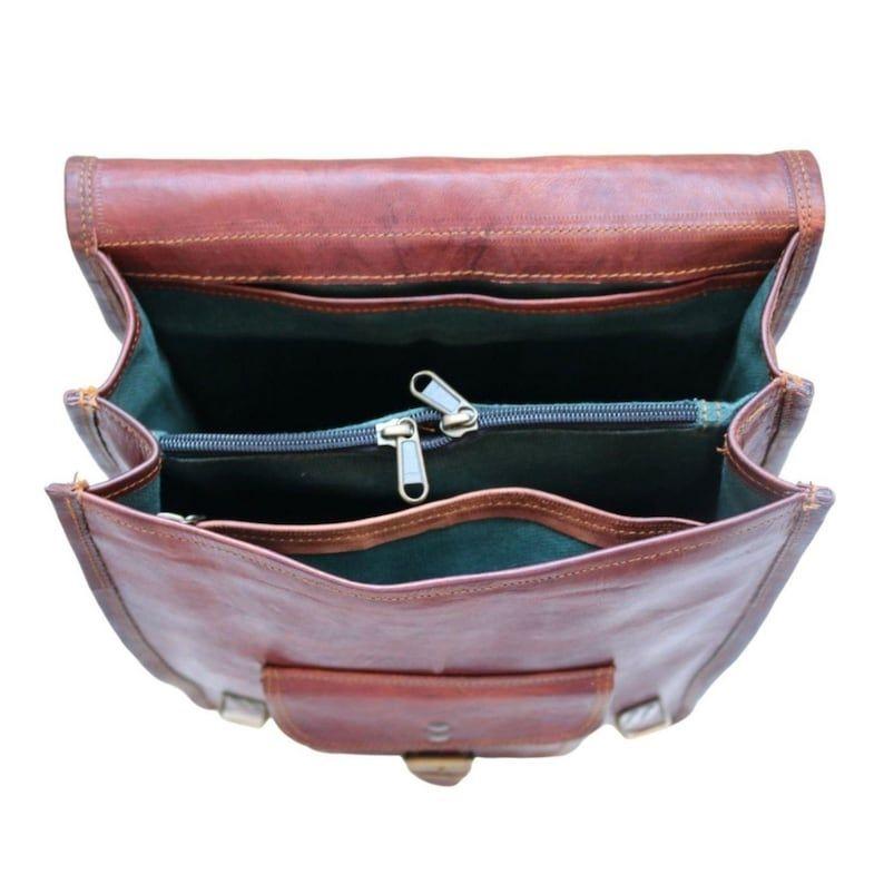 LEATHER BACKPACK A4 Size, Handmade Vintage Look Bag Perfect for Laptop