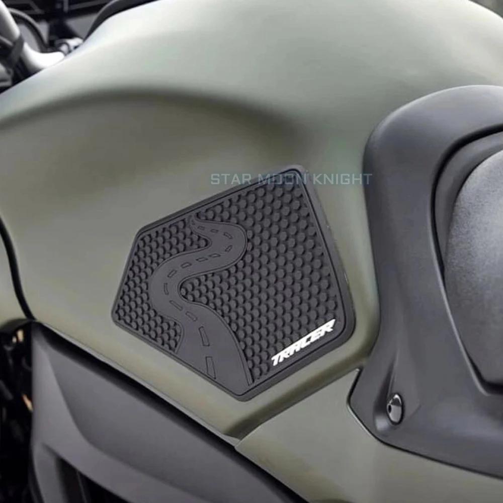 Накладка на бак мотоцикла, Нескользящие боковые наклейки на топливный бак, водостойкая резиновая накладка, наклейка для YAMAHA Tracer 9 TRACER9 TRACER-9