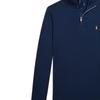 Свитер Polo Ralph Lauren Однотонный Вышивка Маленький Пони Воротник-стойка Пуловер Длинный рукав Детский свитер Темно-синий 323952436-001